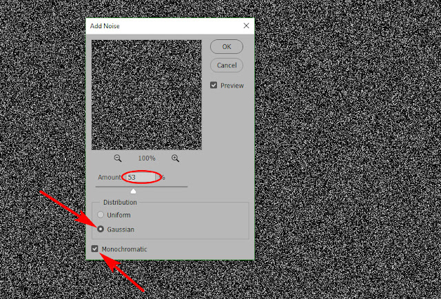 Adding Noise gif animated rain in photoshop, rain gif