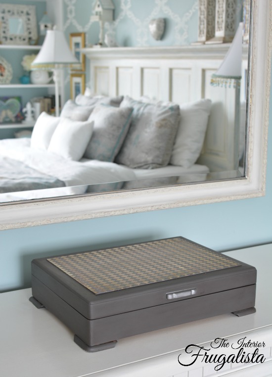 Harlequin Flatware Chest Makeover Interior Frugalista