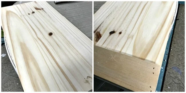 pine wood board tray DIY
