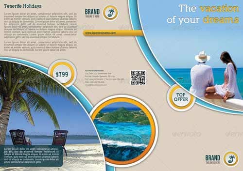 20 Contoh Desain Brosur Paket Wisata Untuk Inspirasi