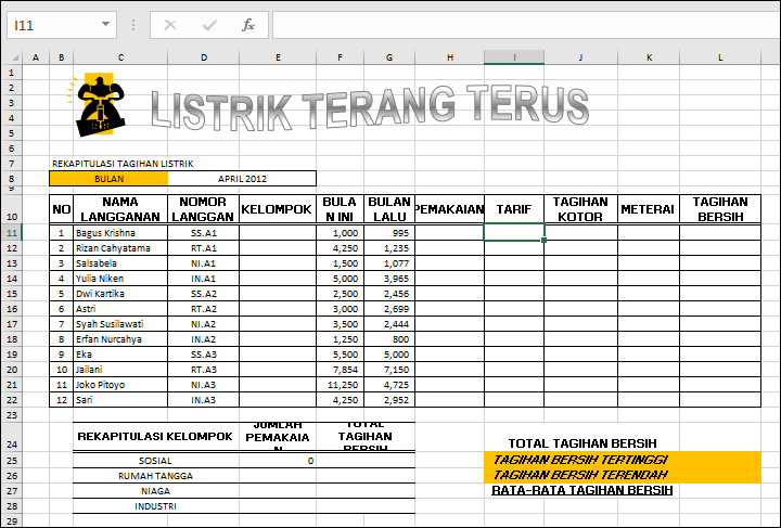 Soal Ujian Excel Kunci Ujian
