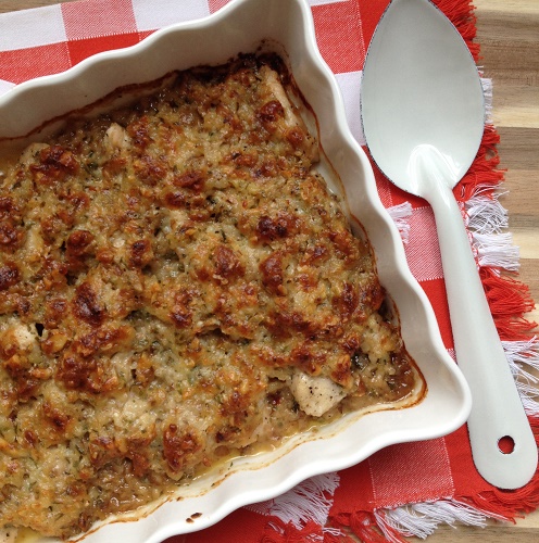 Greenway36: Hähnchenbruststreifen mit Walnuß-Käse-Knoblauchkruste