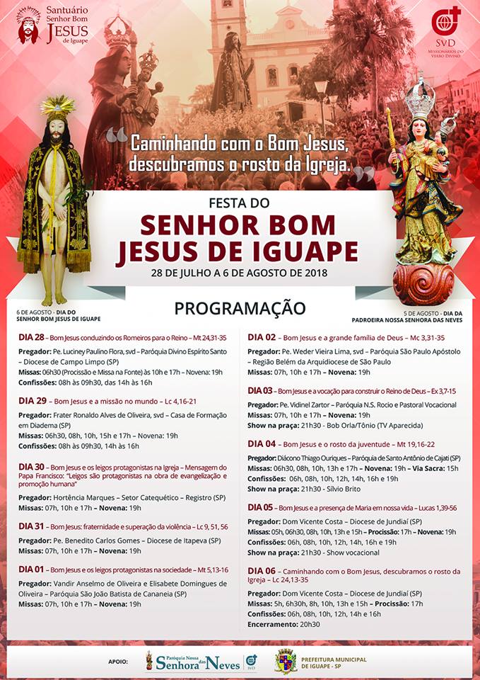 A História da Imagem do Bom Jesus de Iguape A História da Imagem do Bom Jesus de Iguape