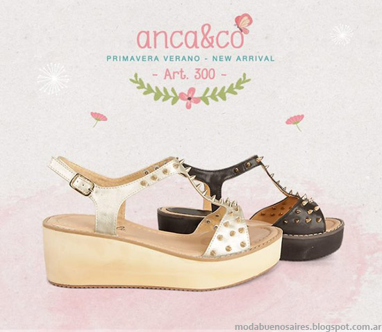 Sandalias 2014 Anca & Co sandalias verano 2014. Moda sandalias 2014.