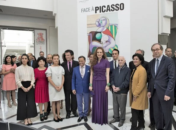 Princess Lalla Salma of Morocco attended opening of 'Face à Picasso' exhibition at the Mohammed VI Museum in Rabat.