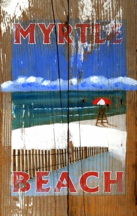 coastal wood sign custom text