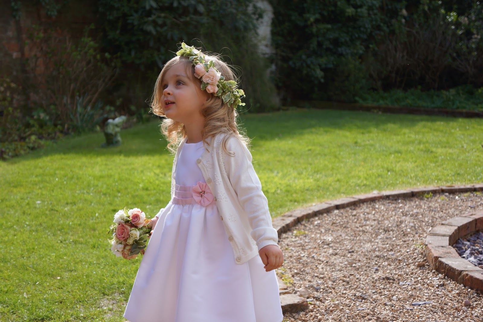 grecian flower girl dress