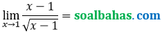 soal limit pecahan akar