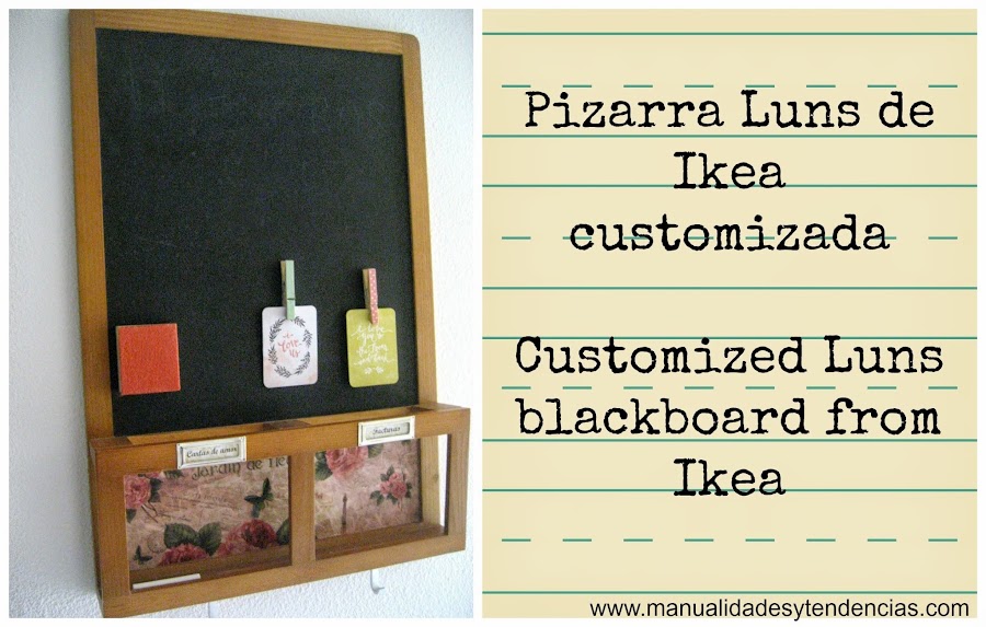 Pizarra Luns de Ikea customizada