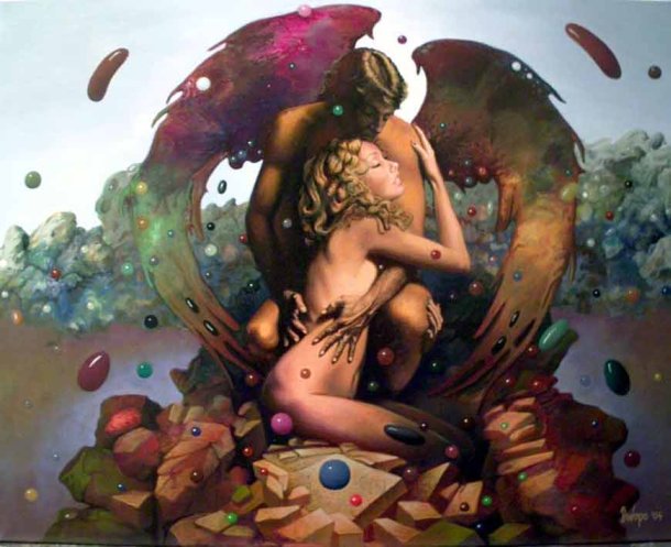 Dragan Ilic Di Vogo arte pinturas realismo fantástico surreais mulheres sensuais provocantes nudez peitos corpo deusas musas