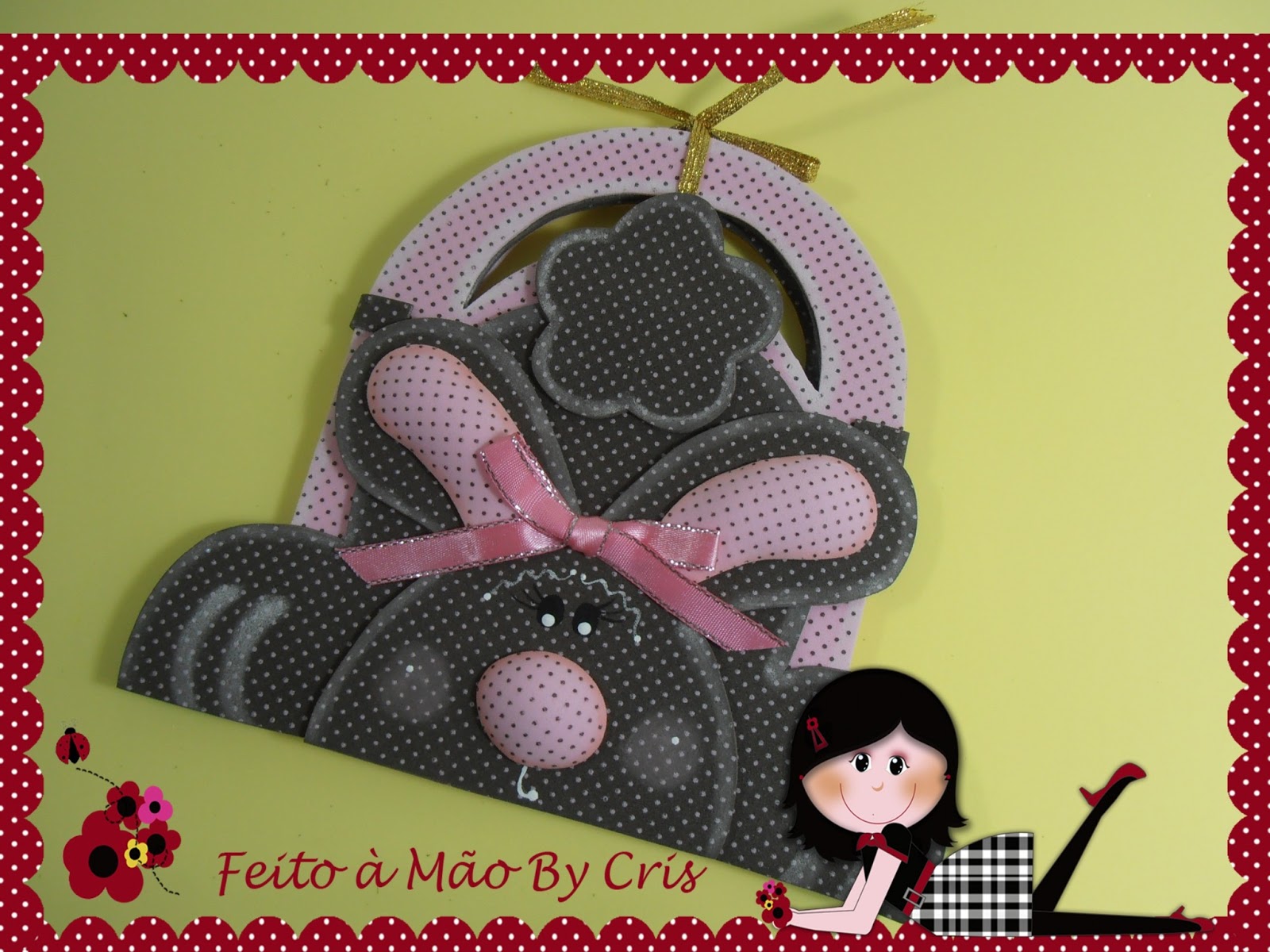 Feito a Mão By Cris: Sacolinha Coelho para Doces.