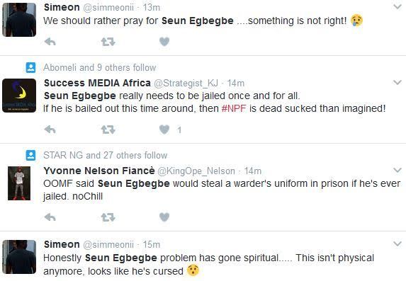 1 Seun Egbegbe really needs to be jailed once and for all - Nigerians react to his re-arrest