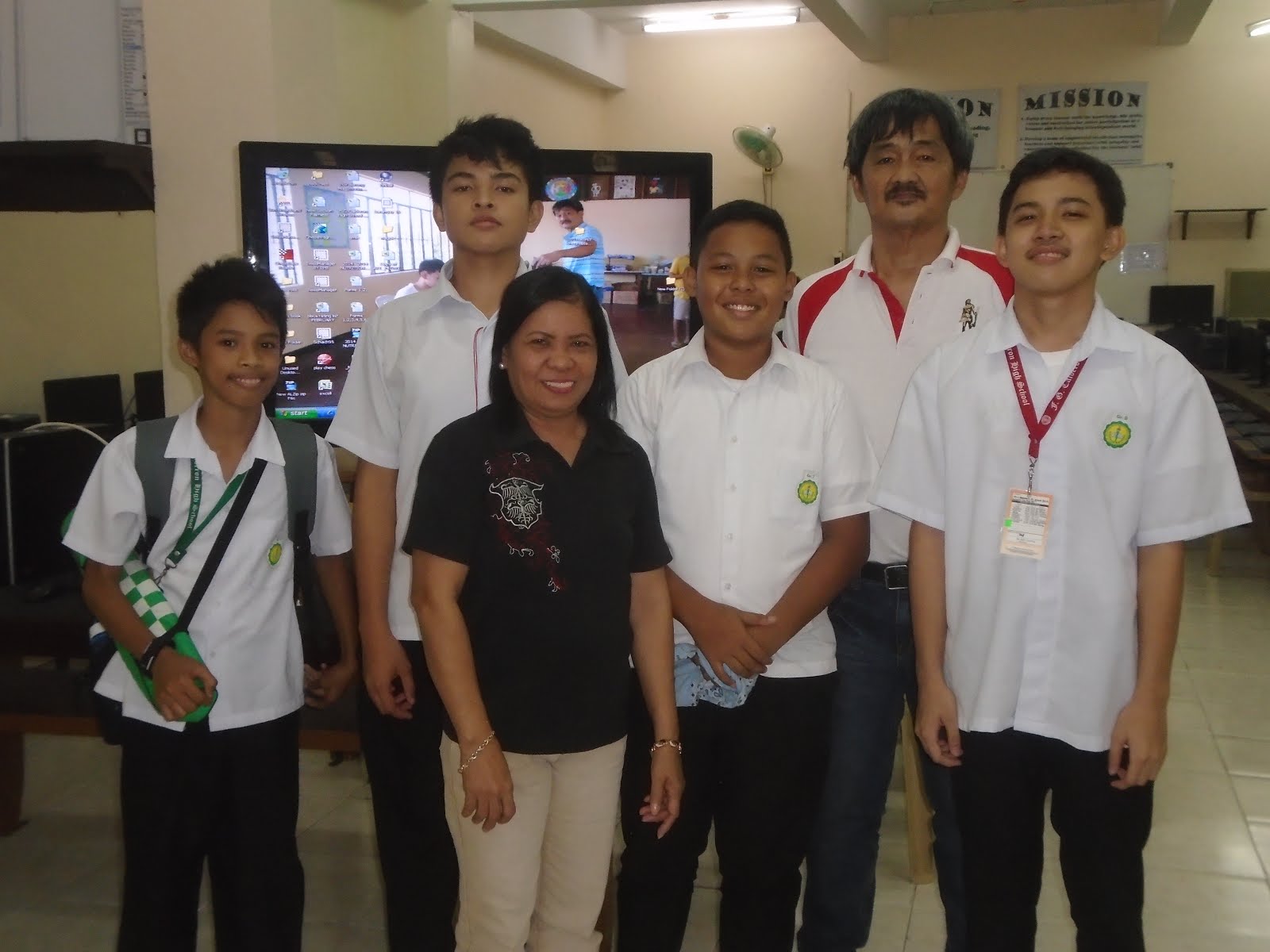 The F.G.Calderon High School Chess Team