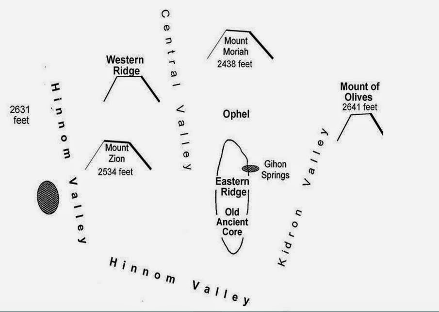 Biblical Mount Moriah Map
