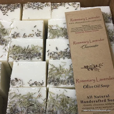olive oil soap at Chacewater Winery and Olive Mill in Kelseyville, California
