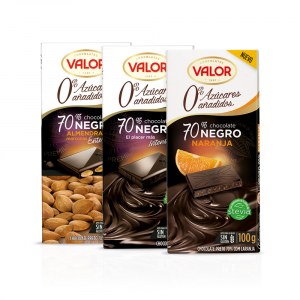 Prueba el Chocolate Valor 0% azúcares Prueba el Chocolate Valor 0% azúcares