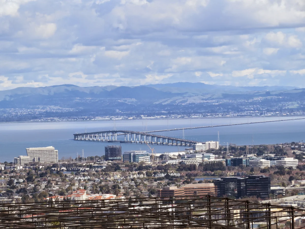 San Mateo Bridge and views of the San Francisco Bay
