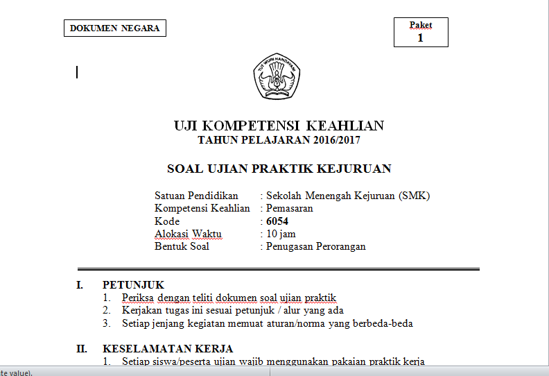 Contoh Soal Un 2017 Smk