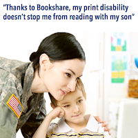 Stock photo of a US female soldier in uniform leaning over a child who sits at a desk in front of an open laptop. The woman and the child are looking at the screen.