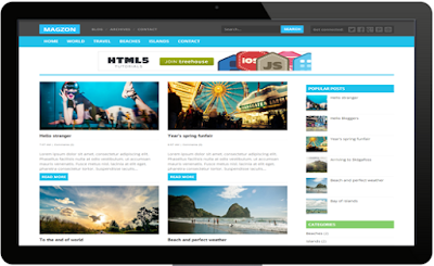 Magzon Responsive Blogger Template