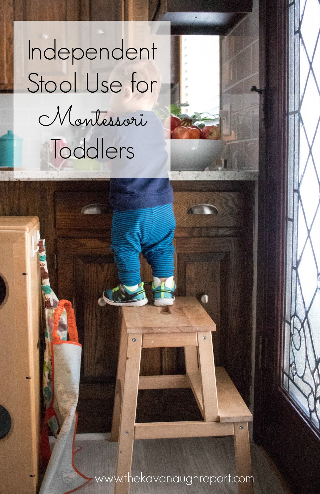 Independent Stool Use Montessori Young Toddler Week 14