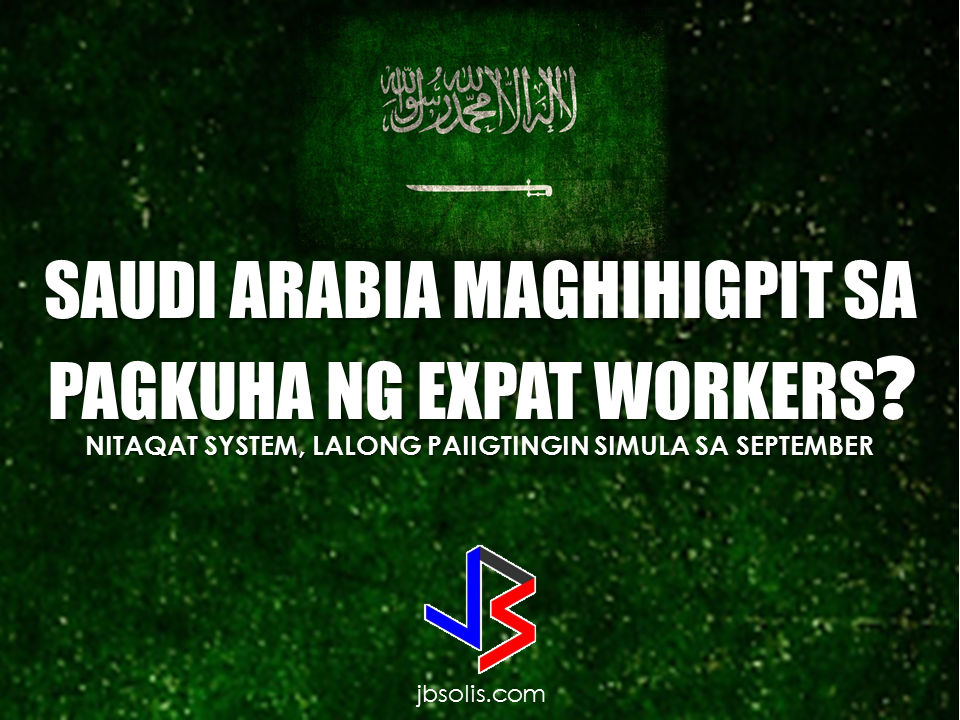 The Saudi government  implemented the NITAQAT system which aims to reduce the number of unemployment among Saudi citizens due to hiring of expat workers with a great margin of cost to the saudi companies and firms. This coming September, the saudi government will further tighten the hiring of foreign workers to reduce local unemployment rate from the current 12% to the target 9%.  To solve the unemployment problem within the Kingdom, the Saudi government will tighten the hiring of expat workers to force the local companies to hire Saudi locals.   Stricter implementation of the Nitaqat system or Saudization  which started last year, (more intense than the implementation at the start of Nitaqat system on 2011), is said to help in economic reforms and solve the growing problem of unemployment among Saudi citizens. The aim is to reduce it from the present 12.1% to 9% by 2020.   The new rule would affect 12 million expats working in the Kingdom including Overseas Filipino Workers (OFWs) which comprises the largest percentage of the total 10 million OFWs worldwide. Most of them doing the jobs shunned by Saudi locals. Jobs that are more dangerous, harder and has lower salary rate.  Initially implemented on 2011, the Nitaqat System has a grading system based on the companies' local-expat workers ratio. Companies who hire more Saudi locals are favored to hire expat workers and they are more likely to get expat working visa approval easily as they belong to the higher category. The companies which fall to the lower category will be fined.   Construction firms employing between 500 to 2,999 people has to have 100%  from the previous 16% employed Saudis to hit the platinum mark, the highest category.To be under green category, they should meet the 10% required ratio from the previously percentage of  only 6% .   In the retail sector, big companies with existing rating of 35 % should hit 100%, and the smaller ones with 24% must have 35% rating according to the new policy.   60 industries in Saudi Arabia will be included among  sectors that will be hit by the tighten rule.  Presently, there are many Saudi locals that are now working as cashiers and salespersons at the retail shops-- jobs that the locals shunned before. The Kingdom needs more people to work in construction sector but few Saudis are qualified and willing to do the job.   The approval of the stricter policy came from Saudi  Labor Minister Ali bin Nasser Al-Ghafis and will be fully implemented starting September 3, 2017. Sources: Saudia Post, Reuters Africa RECOMMENDED POSTS:  2017 Top 10 IDEAS for OFWs to Invest Before an OFW can return to the Philippines for good, a lot of considerations should be made, one of which is that "If I decided to go home for good, will I be able to sustain my family's financial needs?" Financial stability is one of the reason why the OFWs  decided to work abroad. You will often hear most of the OFWs say: "A few more years and I will stop working abroad to be able to be with my beloved family.."  Yes, easier said than done. But it can be made possible by proper planning. What you need to do is to think of an investment, a business for example, that you can start to sustain your family that does not require you to work abroad. An ex-OFW who is now a successful businessman in a field he has chosen after working abroad once said that you need to plan for your return for good to the Philippines even before you can actually work abroad. Set your plans and stick to it. Choose a profitable business that suits your talent and resources.   Here are the 10 Investment suggestions for OFWs who wants to go back home for good:  1. Put up a travel agency.  2. Recruitment Agency business.  3. Buy and sell.   4. Online selling or online store   5. Invest in Stock Market   6. Variety store business  7. Food Cart business  8. Venture in Restaurant Franchising   9. Bank Mutual Funds Investing  10. Investing in Real Estate    Consider these suggestions and carefully weigh things for the business investment you are planning to do. Early planning will allow you to properly invest your hard-earned money into a profitable income generator that will allow you earn without leaving your family behind.        75 Sites Closed Down by Saudi Authorities For Selling Fake Goods  The Ministry of Trade and Investment in Saudi Arabia closed more than 75 social media accounts for posting thousands of ads for fake goods in various platforms including Twitter, Facebook, Instagram, and Snapchat.According to the ministry, they took a step to protect  about 1.5 million followers falling victim to these bogus promo items.  ©2017 THOUGHTSKOTO www.jbsolis.com  Before an OFW can return to the Philippines for good, a lot of considerations should be made, one of which is that "If I decided to go home for good, will I be able to sustain my family's financial needs?"Financial stability is one of the reason why the OFWs  decided to work abroad. You will often hear most of the OFWs say: "A few more years and I will stop working abroad to be able to be with my beloved family.." Yes, easier said than done. But it can be made possible by proper planning. What you need to do is to think of an investment, a business for example, that you can start to sustain your family that does not require you to work abroad.An ex-OFW who is now a successful businessman in a field he has chosen after working abroad once said that you need to plan for your return for good to the Philippines even before you can actually work abroad. Set your plans and stick to it. Choose a profitable business that suits your talent and resources.      75 Sites Closed Down by Saudi Authorities For Selling Fake Goods Before an OFW can return to the Philippines for good, a lot of considerations should be made, one of which is that "If I decided to go home for good, will I be able to sustain my family's financial needs?" Financial stability is one of the reason why the OFWs  decided to work abroad. You will often hear most of the OFWs say: "A few more years and I will stop working abroad to be able to be with my beloved family.."  Yes, easier said than done. But it can be made possible by proper planning. What you need to do is to think of an investment, a business for example, that you can start to sustain your family that does not require you to work abroad. An ex-OFW who is now a successful businessman in a field he has chosen after working abroad once said that you need to plan for your return for good to the Philippines even before you can actually work abroad. Set your plans and stick to it. Choose a profitable business that suits your talent and resources.   Here are the 10 Investment suggestions for OFWs who wants to go back home for good:  1. Put up a travel agency.  2. Recruitment Agency business.  3. Buy and sell.   4. Online selling or online store   5. Invest in Stock Market   6. Variety store business  7. Food Cart business  8. Venture in Restaurant Franchising   9. Bank Mutual Funds Investing  10. Investing in Real Estate    Consider these suggestions and carefully weigh things for the business investment you are planning to do. Early planning will allow you to properly invest your hard-earned money into a profitable income generator that will allow you earn without leaving your family behind.        75 Sites Closed Down by Saudi Authorities For Selling Fake Goods  The Ministry of Trade and Investment in Saudi Arabia closed more than 75 social media accounts for posting thousands of ads for fake goods in various platforms including Twitter, Facebook, Instagram, and Snapchat.According to the ministry, they took a step to protect  about 1.5 million followers falling victim to these bogus promo items.  ©2017 THOUGHTSKOTO www.jbsolis.com The Ministry of Trade and Investment in Saudi Arabia closed more than 75 social media accounts for posting thousands of ads for fake goods in various platforms including Twitter, Facebook, Instagram, and Snapchat.According to the ministry, they took a step to protect  about 1.5 million followers falling victim to these bogus promo items.  ©2017 THOUGHTSKOTO www.jbsolis.com SEARCH JBSOLIS