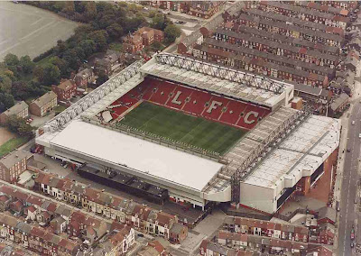 Estadio de Anfield en Liverpool
