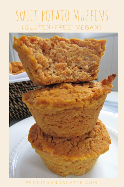 Peonies and a Latte: Sweet Potato Muffins (Gluten-Free, Vegan)