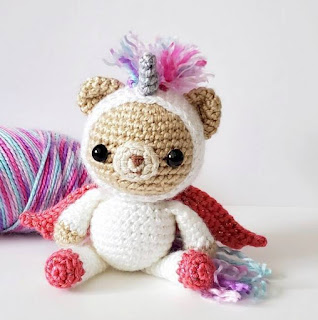 PATRON GRATIS OSO UNICORNIO AMIGURUMI 36928