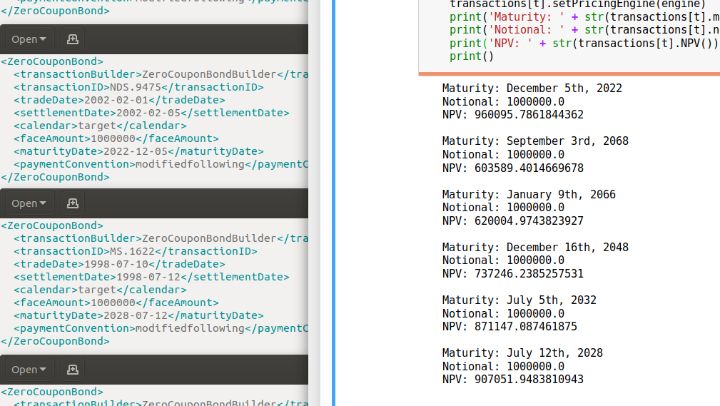 Path: QuantLib-Python: Transaction Builder