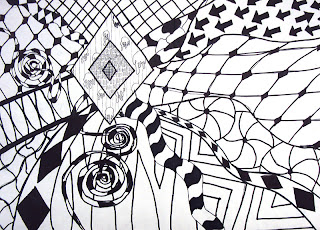 Art 1: Black and White Nonobjective Compositions