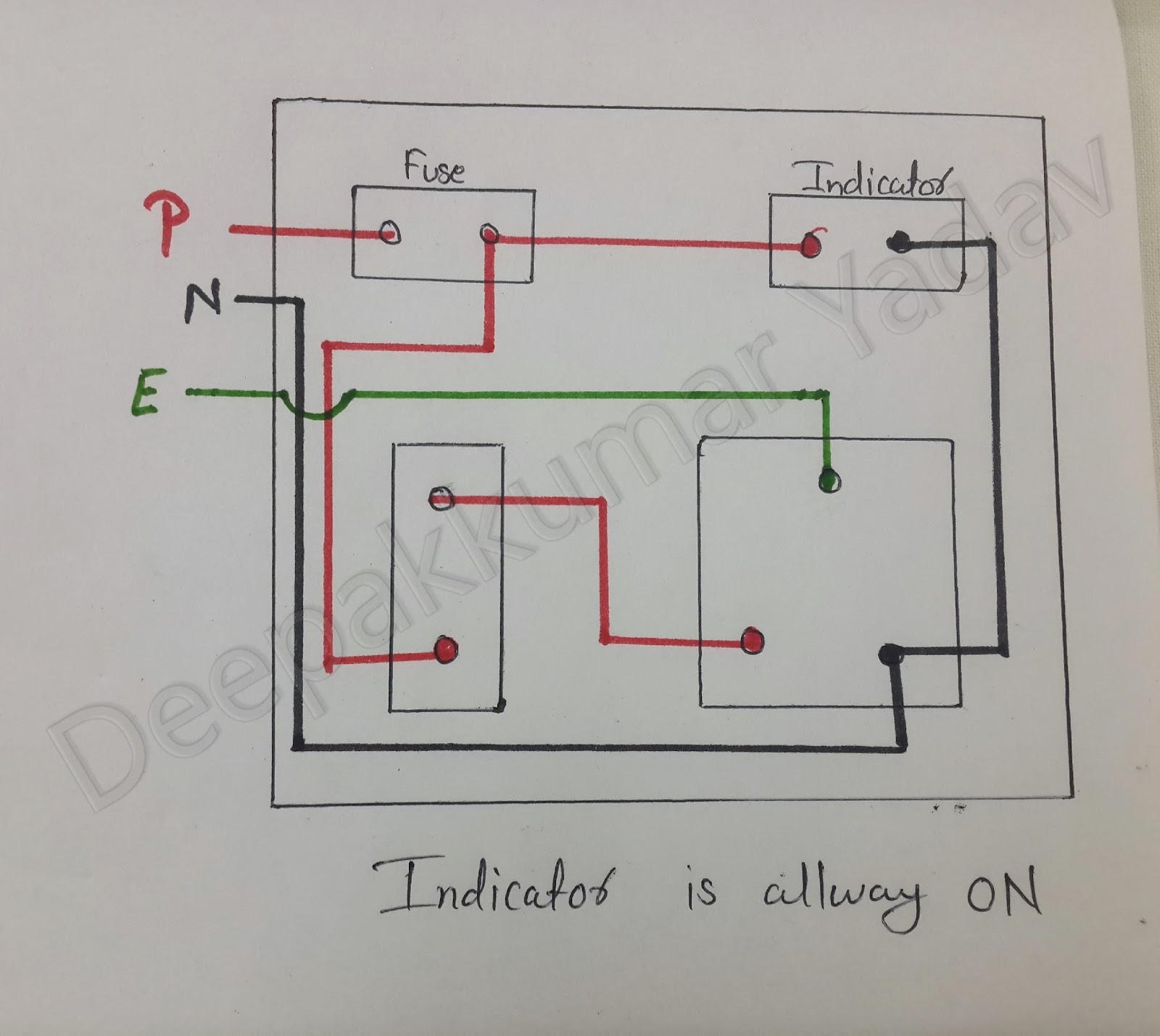 Deepakkumar Yadav: Board wiring Connection of Power Socket for AC