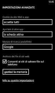 Google motore ricerca predefinito e pagina iniziale Nokia Lumia 630 e Lumia 930
