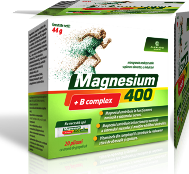 MAGNESIUM 400 + B Complex parere supliment functionarea normala a