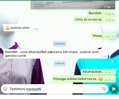Testi Gamis Syari Edisi Ruqoyyah Testi Gamis Syari Edisi Ruqoyyah