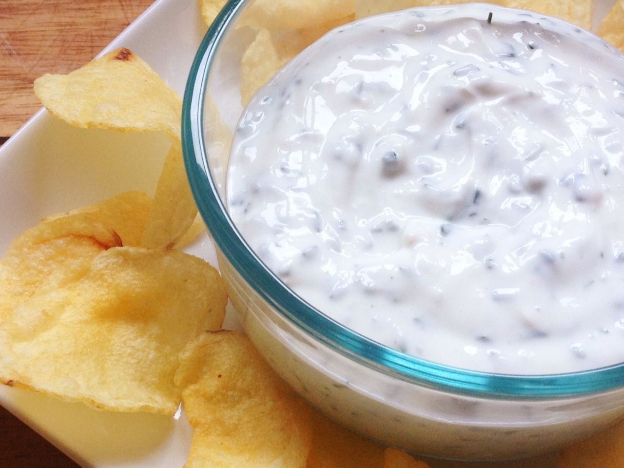 A Less Processed Life What I'm Snacking On Herbed Garlic Greek Yogurt Dip
