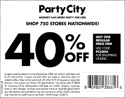 Embody More Light: 40% Party City and free shipping