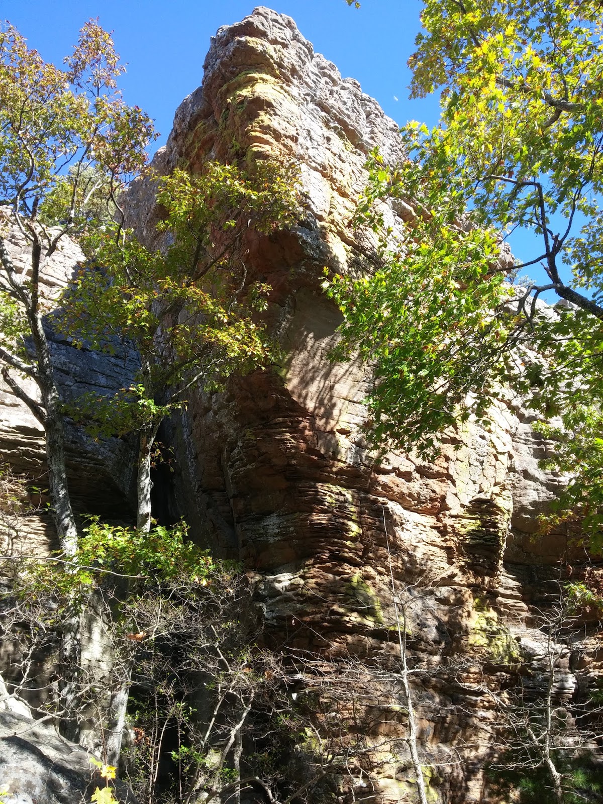 Rick's Hiking Blog Sam's Throne Scenic Area, Arkansas Ozarks near Mt