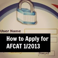 how to fill afcat 2013 online form