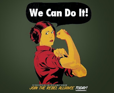 we can do it join the rebel alliance today feminism star wars leia organa guerra galaxias femisnismo feminist