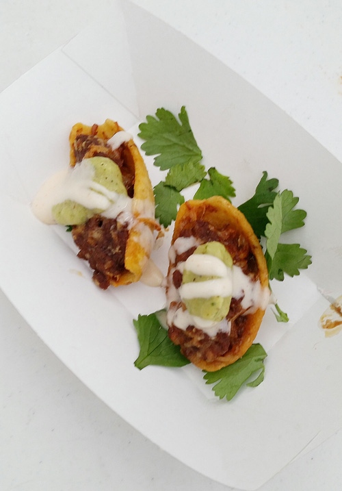 Brisket Tacos with Charred Corn Salsa