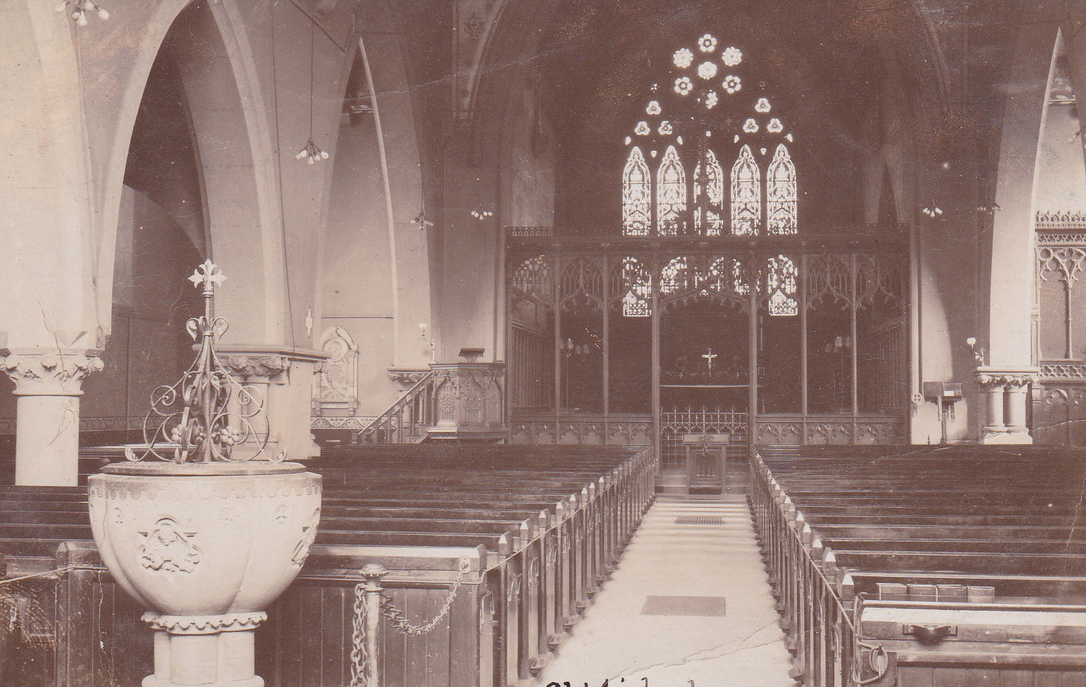 View From A Hill St Michael and All Angels in Neepsend Sheffield. 1906