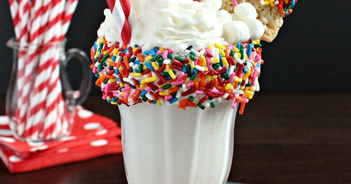 Love and Confections Rainbow Rice Krispies Treats Milkshake