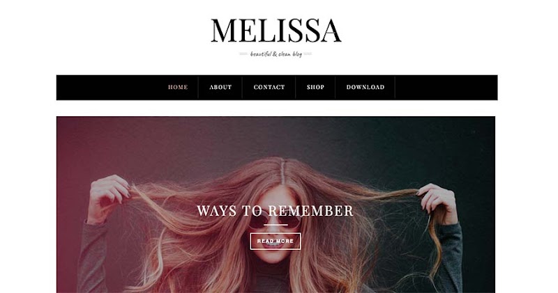 Melissa - Responsive Personal Blogger Template