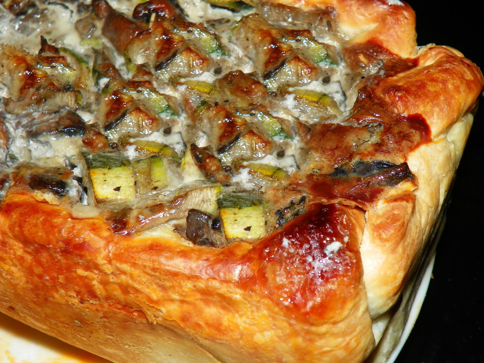 Quiche champignons poivrons