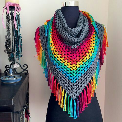 شال وسكارف كروشية Scarft Crochet