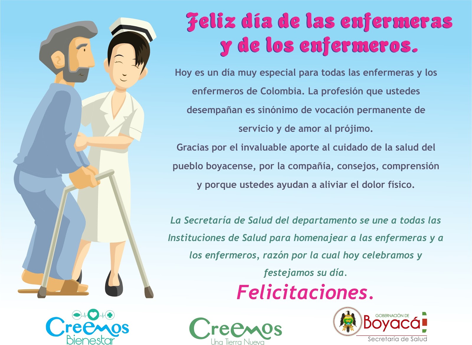 MEDIAGNÓSTICA TECMEDI SAS Feliz Día de la Enfermera y el Enfermero