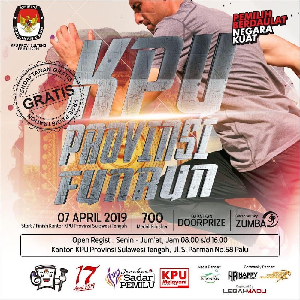 KPU Fun Run - Provinsi Sulawesi Tengah â€¢ 2019