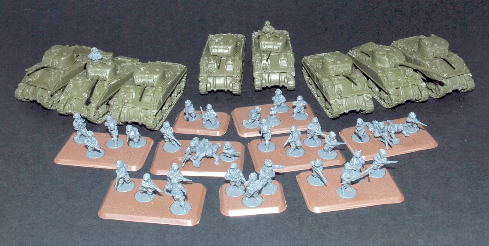 MiniKingdom Flames of War, Open Fire painting progress.