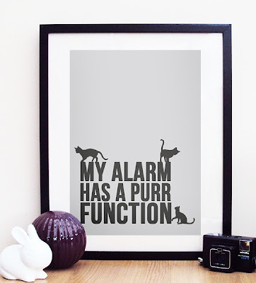 poster: My alarm has a purr function
